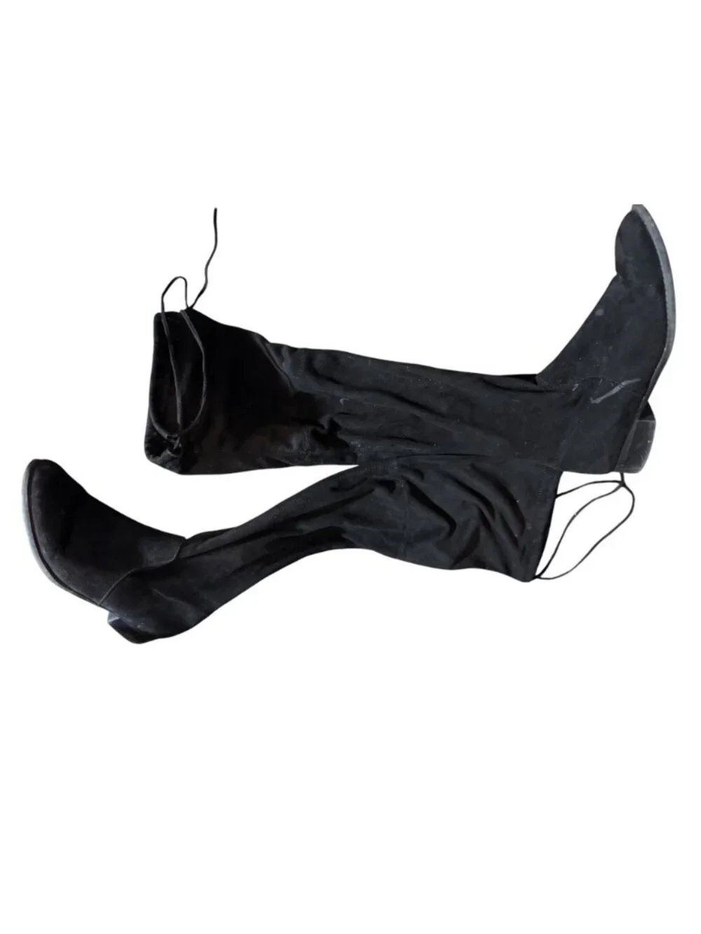 Black Suede Over‑the‑Knee Boots – Women’s Size 10